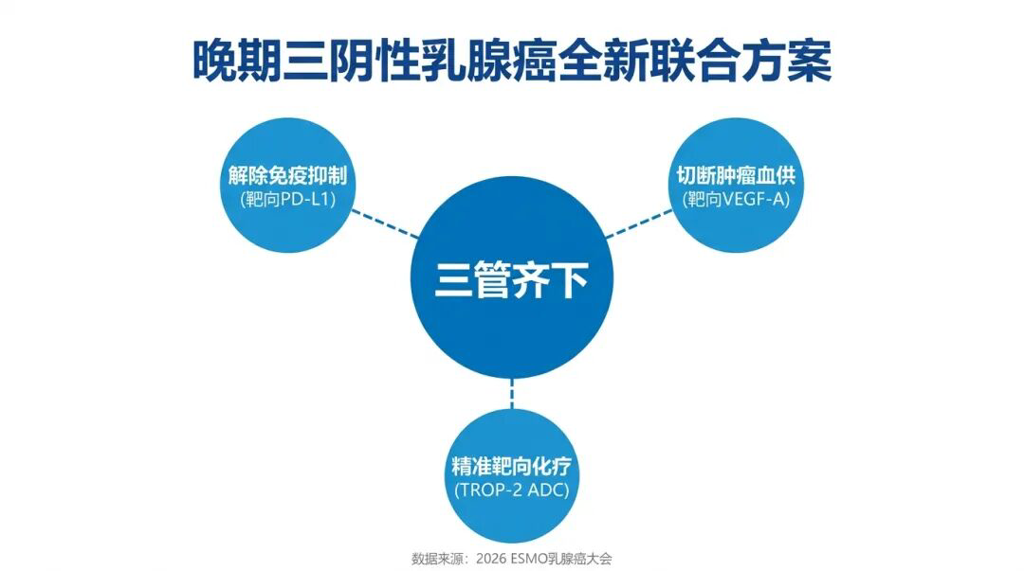 晚期三阴性乳腺癌全新联合方案机制图