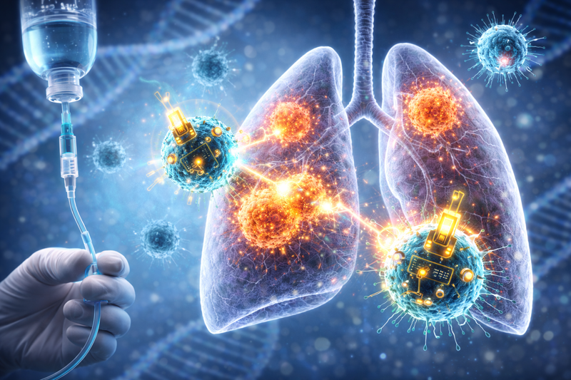 仅输注一次,肿瘤完全消失!CAR-T疗法治疗晚期肺癌取得突破性疗效,攻克实体瘤迈出关键一步